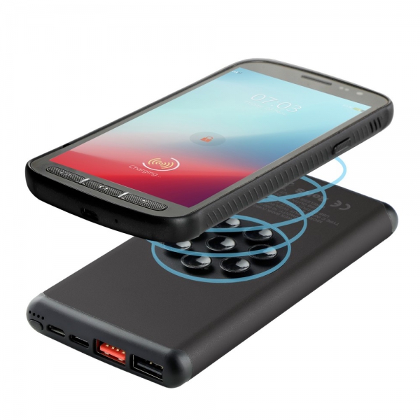 Bezprzewodowy power bank 10000 mAh Mauro Conti z przyssawkami, ładowarka bezprzewodowa 10W | Stef img