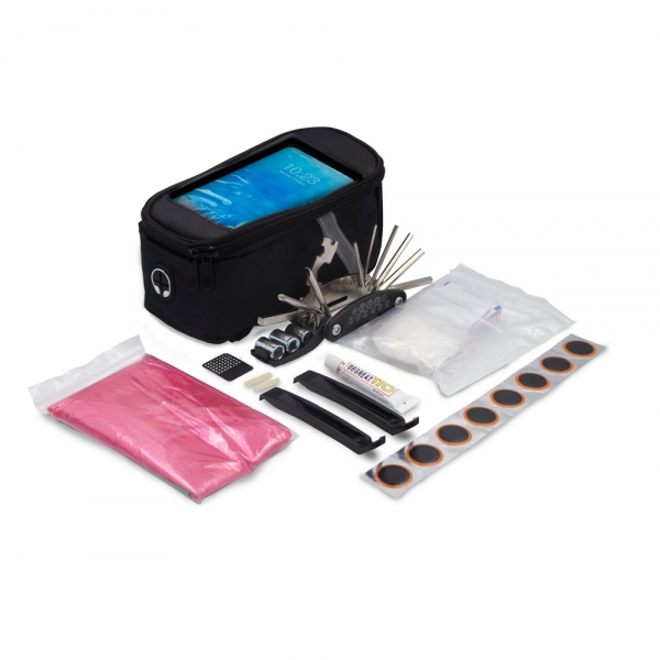 Torba rowerowa z wyposażeniem, zestaw naprawczy, apteczka, poncho | Fabio img