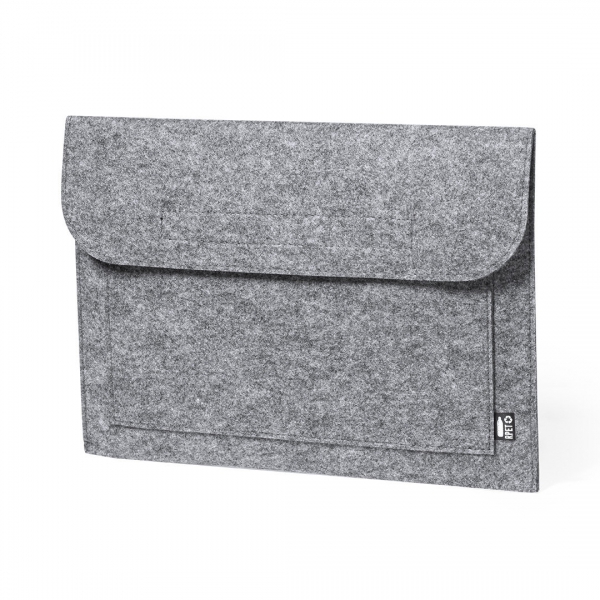 Teczka na dokumenty z filcu RPET, etui na laptopa 15
