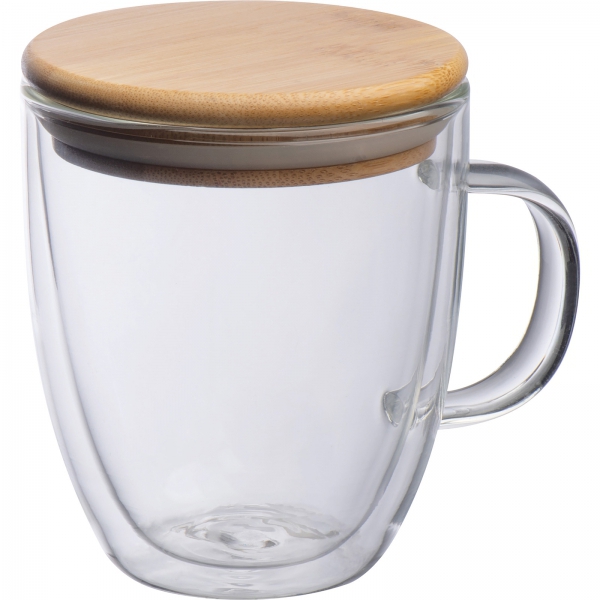 Kubek szklany z pokrywką 350 ml img
