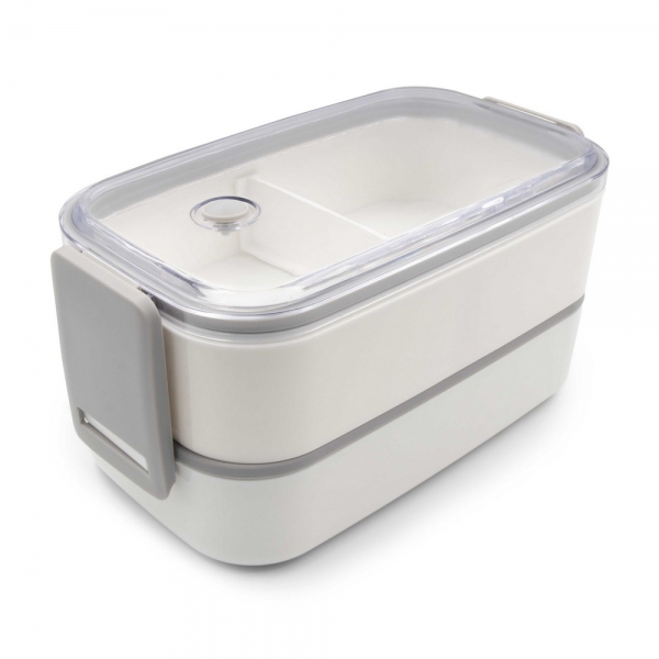 Pudełka śniadaniowe 2 w 1, 2x700 ml, sztućce | Cash img