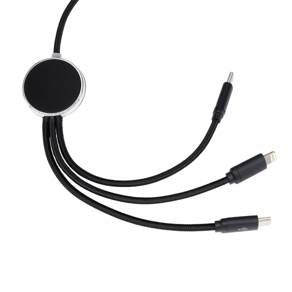 Kabel 3w1 z podświetlanym logo długi 120 cm img