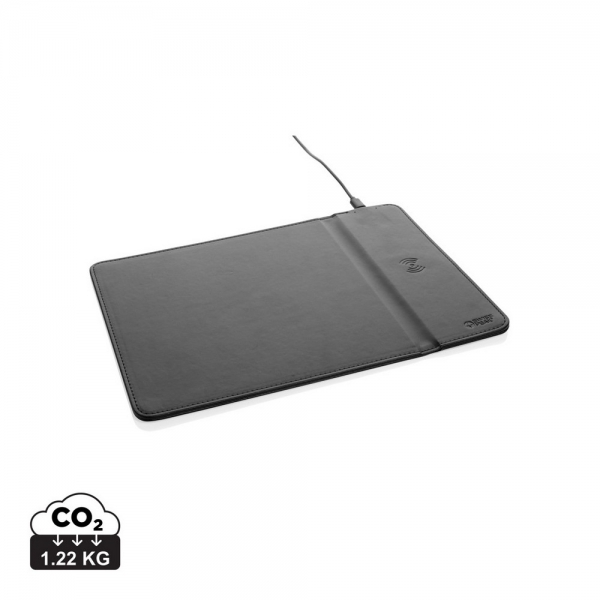 Podkładka pod mysz Swiss Peak, ładowarka bezprzewodowa 10W, PU z recyklingu img