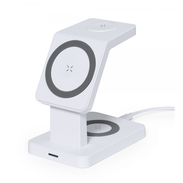Magnetyczna ładowarka bezprzewodowa 15W, 3 w 1, stojak na telefon img
