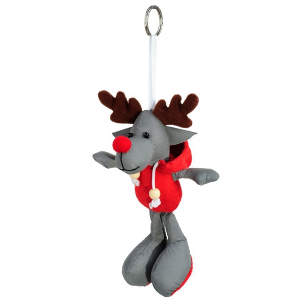 Brelok Reindeer, szary/czerwony img