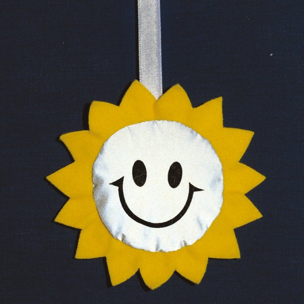 Brelok Sun, żółty/srebrny img