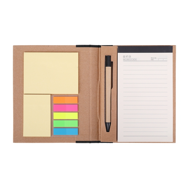 Notes memo 100x180/70k linia Kraft Paper, czarny/beżowy img