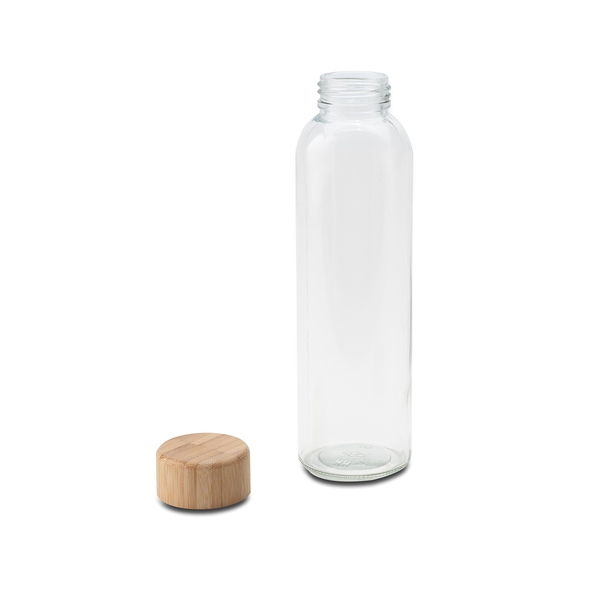 Szklana butelka Aqua Madera 500 ml, brązowy/transparentny img