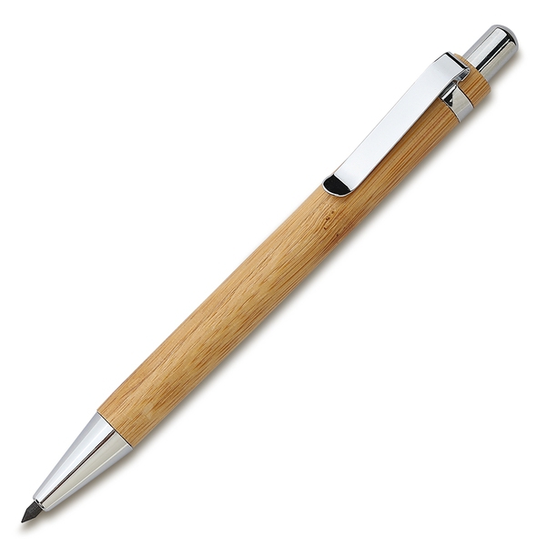 Bambusowy, wieczny długopis/ołówek w etui Lakimus, beżowy img