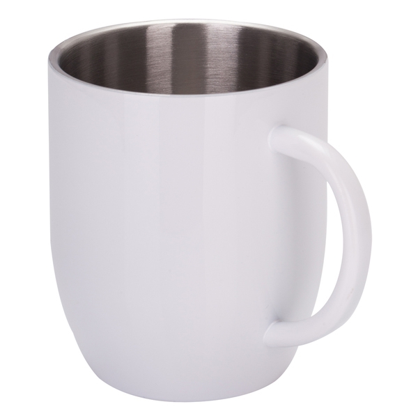 Kubek stalowy Day Alis z powłoką sublimacyjną 350 ml, biały img