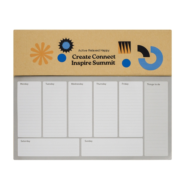 Planner biurkowy Melle, brązowy img