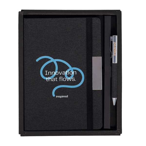 Notes z długopisem w pudełku Plata, czarny img