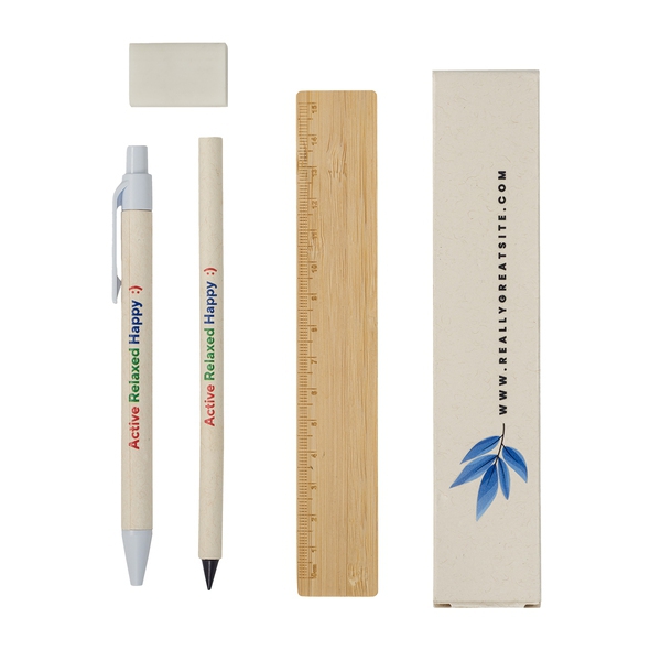 Zestaw szkolno-biurowy Latte, biały img