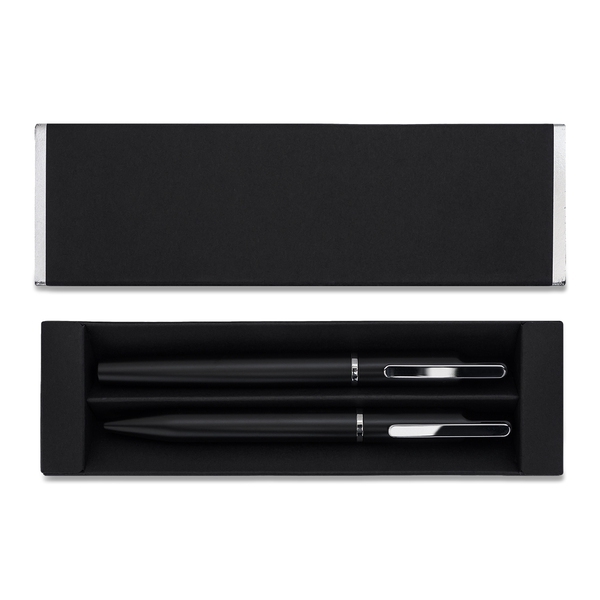 Zestaw piśmienniczy (lustrzany grawer) Treasure, srebrny img