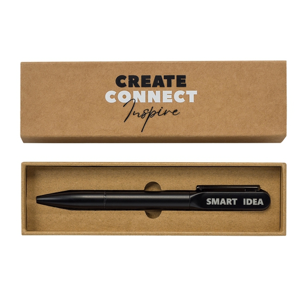 Podświetlany LED długopis Vegas, czarny img