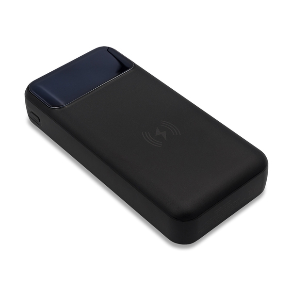 Power bank 20000 mAh z ładowarką indukcyjną Supremi, czarny img