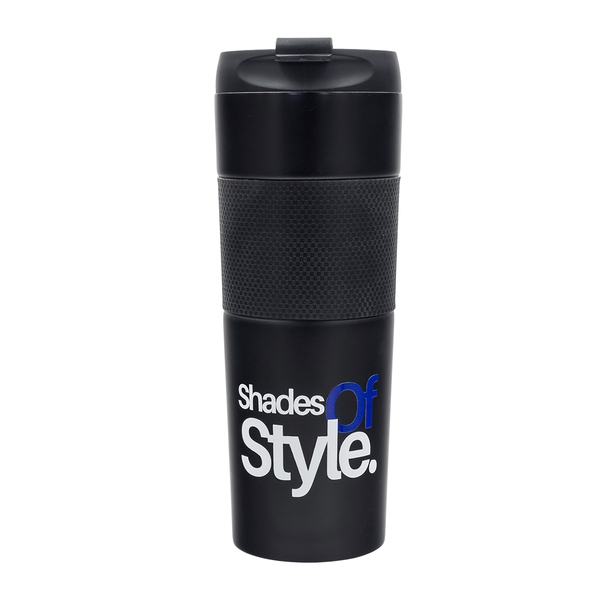 Kubek termiczny z french press Aspet 450 ml, czarny img