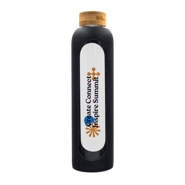 Butelka ze szkła borokrzemowego Richmond 1100 ml, czarny img