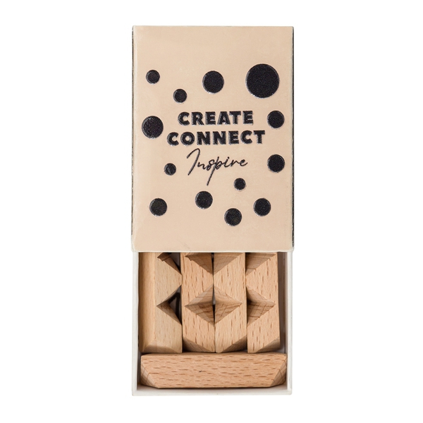 Mini układanka logiczna Brainy, beżowy img