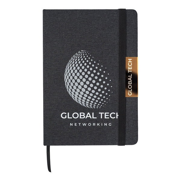 Notes A5, w oprawie z materiału RPET, Westminster, czarny img