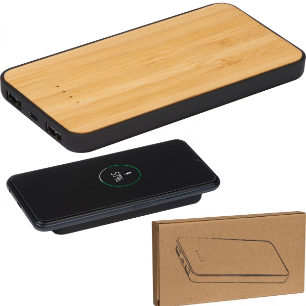 Power bank z ładowarką indukcyjną 8000 mAh img