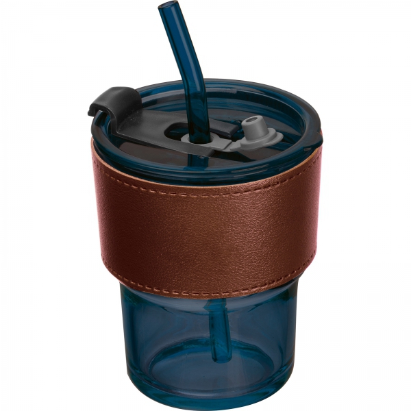 Kubek szklany ze słomką 320 ml img