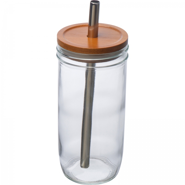 Szklanka z pokrywką i słomką 650 ml img