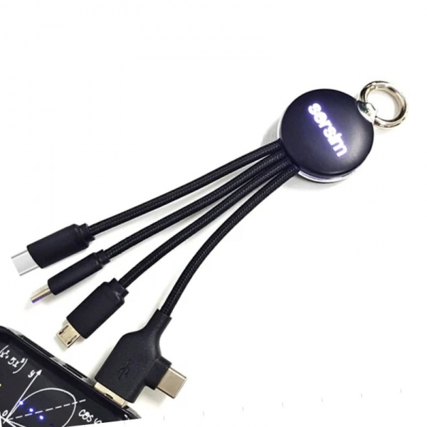 Kabel z podświetlanym logo 4w1, RXD-368 img