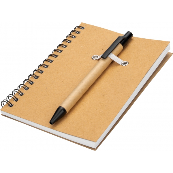 Notes A6 w linie z papieru z recyklingu z długopisem KEYSTONE img