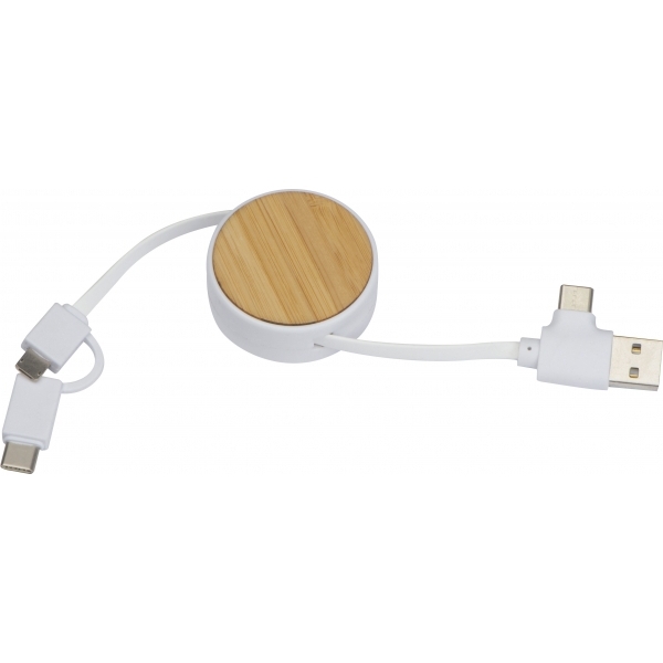 Kabel do ładowania bambusowy GRONINGEN img