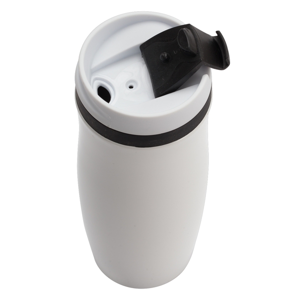 Kubek termiczny Viki 390 ml, czarny/biały img