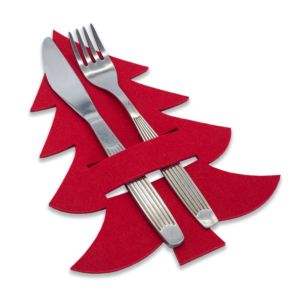 Filcowe kieszonki na sztućce Tweegy, czerwony img