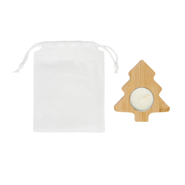 Świecznik ze świeczką tealight Comet, beżowy img