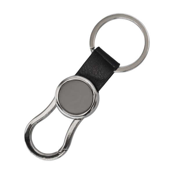 Brelok z karabińczykiem Leo, czarny img