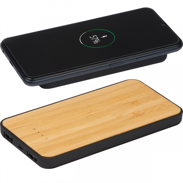 Ładowarka indukcyjna z power bankiem 8000 mAh MILAN img
