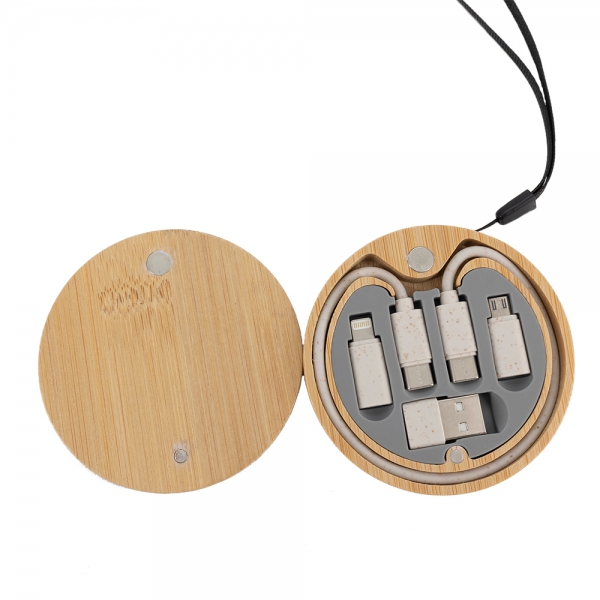 Kabel 4w1 w drewnianej obudowie, LH-ZM01 img