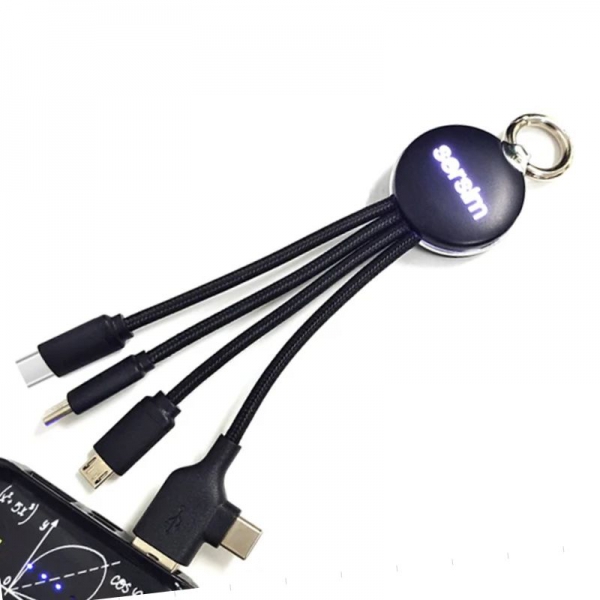 Kabel z podświetlanym logo 4w1, RXD-368 img