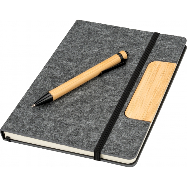 Notes A5 w linie z papieru z recyklingu z długopisem WALSALL img