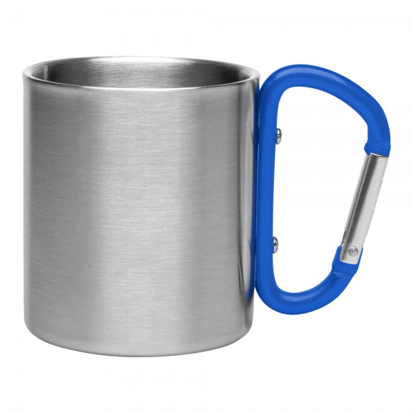 Metalowy kubek 210 ml z karabińczykiem | Easton img